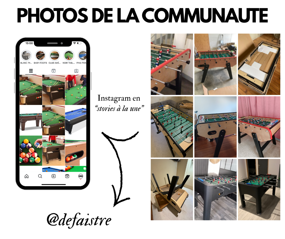 Instragram photos de la communauté Defaistre baby foot