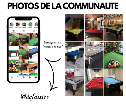 Instagram photos de la communauté DEFAISTRE billards club pro