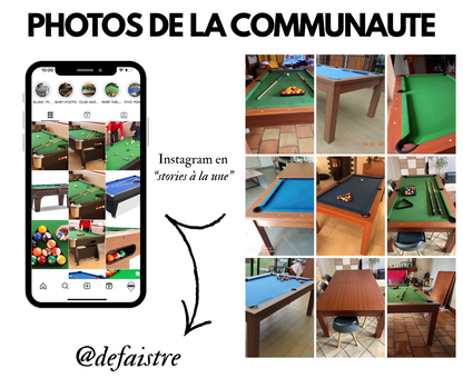 Billards Merisier instagram DEFAISTRE
