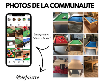 Instagram photos clients billards convertibles defaistre chêne