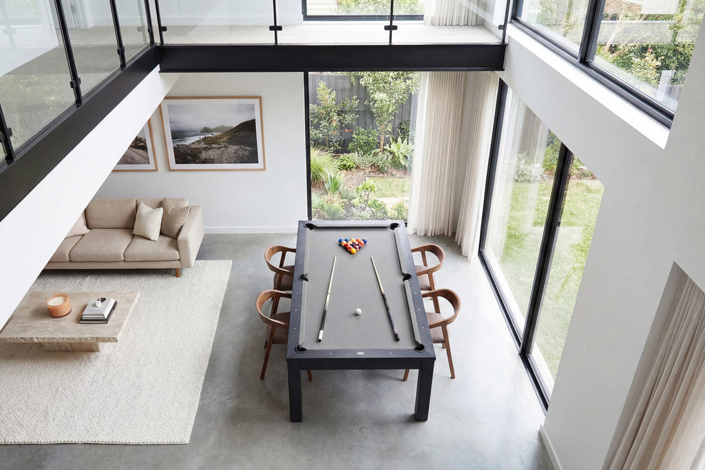 Billard Convertible en Table - Américain - Noir