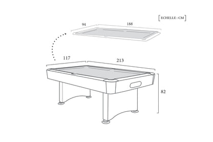 Schéma Technique Billard Fédération Blanc Defaistre meta-dimensions
