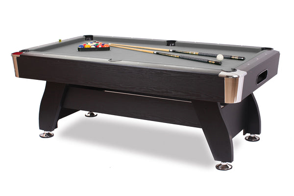 Billard avec tapis gris