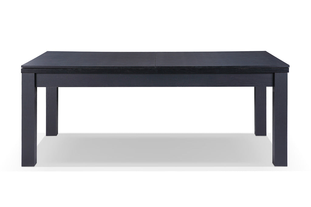 Table de salle à manger noire convertible billard
