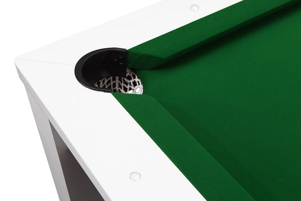 Coin du Billard anglais convertible blanc et tapis vert