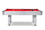 Table de Billard Américain Blanc Defaistre Fédération tapis rouge