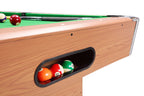 Retour des billes de la table de billard américain en bois Defaistre Fédération