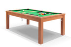 Billard convertible en table de salle à manger Defaistre merisier tapis vert