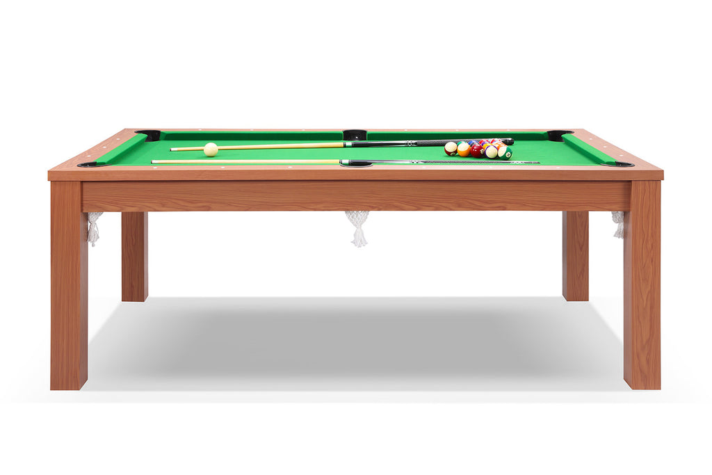 Billard convertible en table de salle à manger Defaistre merisier tapis vert