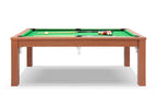 Billard convertible en table de salle à manger Defaistre merisier tapis vert