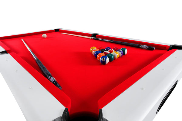 Tapis Rouge sur Billard Defaistre Fédération Blanc